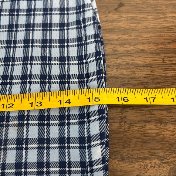 H&M Navy and Light Blue Checkered Skirt Youth 12 - Picture 9 of 9